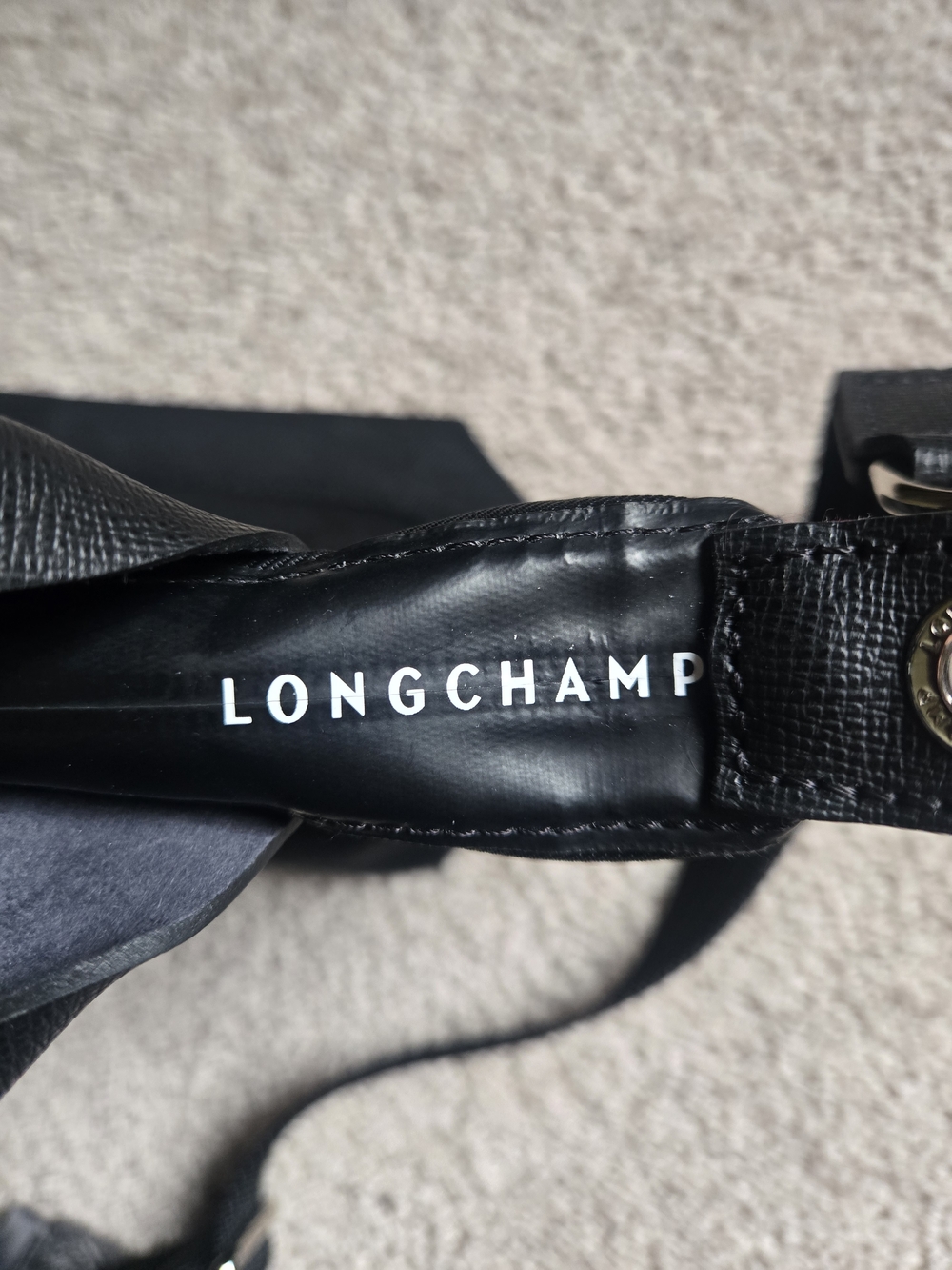 Longchamp Le Pliage Energy XS Crossbody Tote- Black - Picture 5 of 11